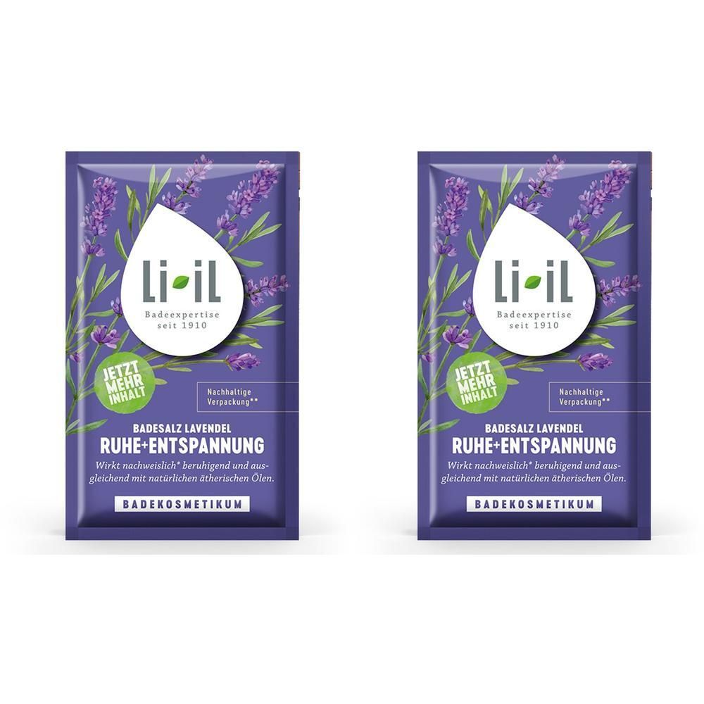 Li-Il Badesalz Lavendel Ruhe+Entspannung 2x 2x80 g Bad