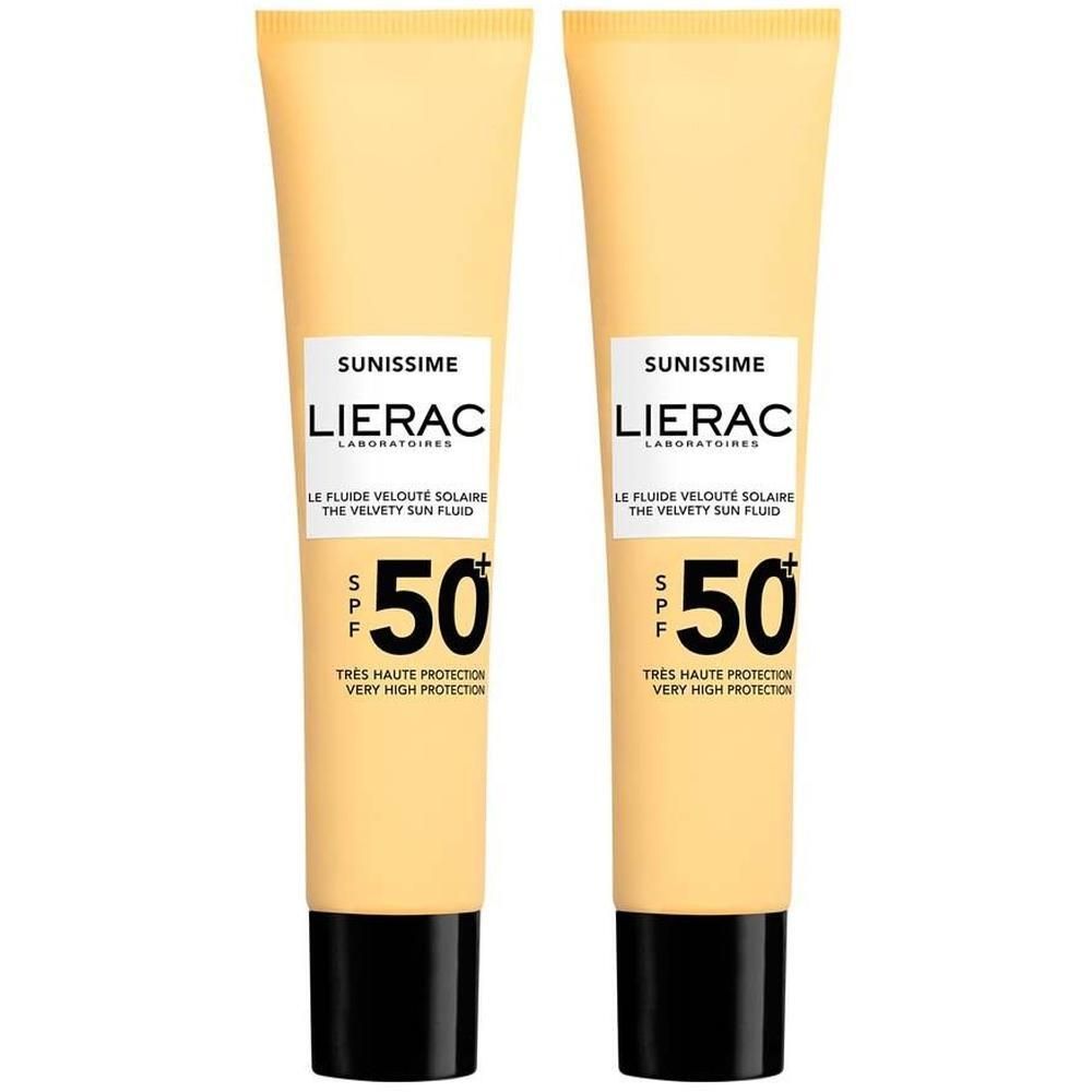 Lierac Sunissime Fluid Gesicht LSF 50 2x 2x40 ml Creme