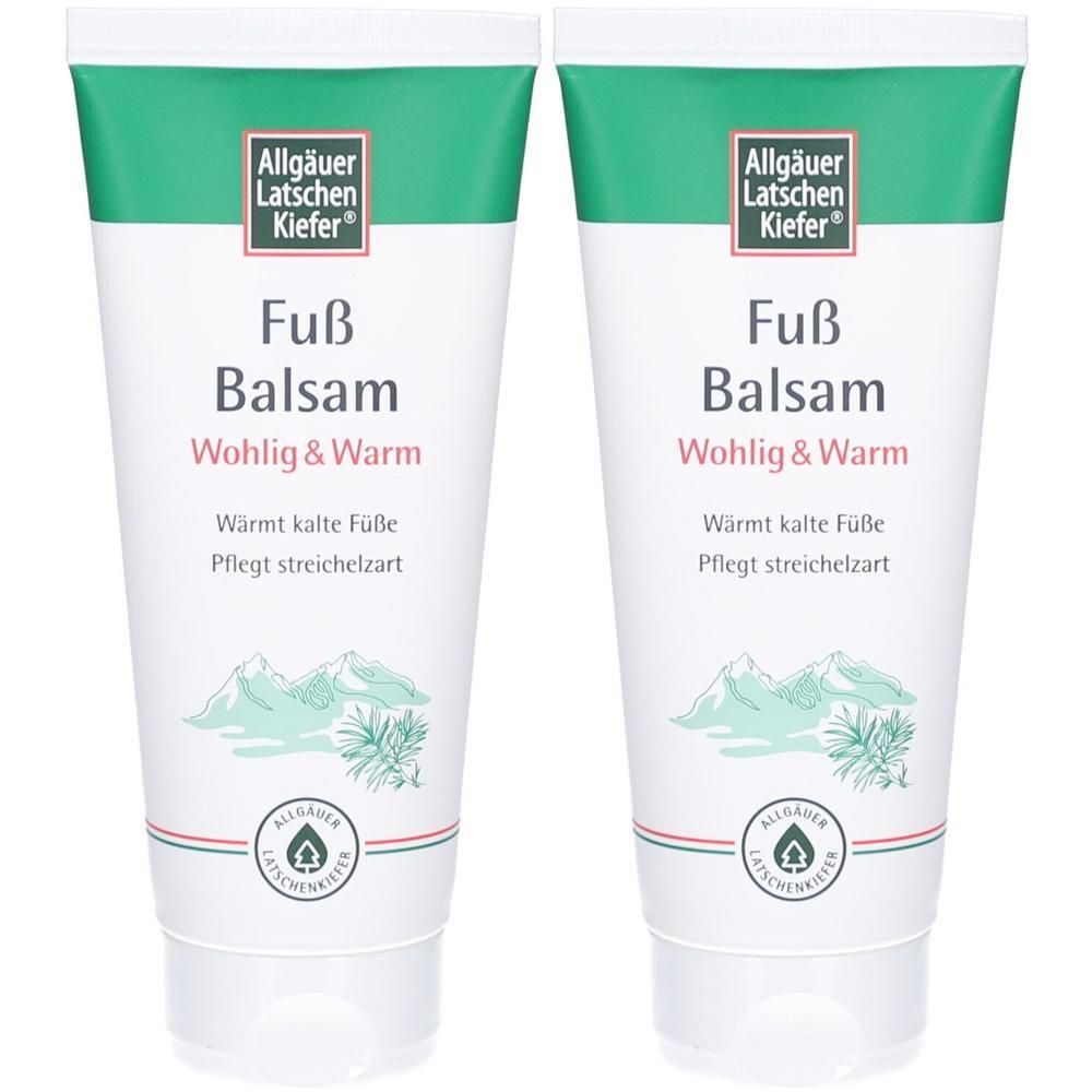 Allgäuer Latschenk. Fuß Balsam wohlig & warm 2x 2x100 ml Creme
