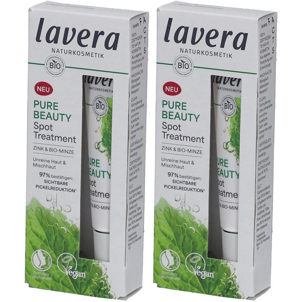 Lavera Pure Beauty Spot Treatment DE 2x 2x15 ml Paste
