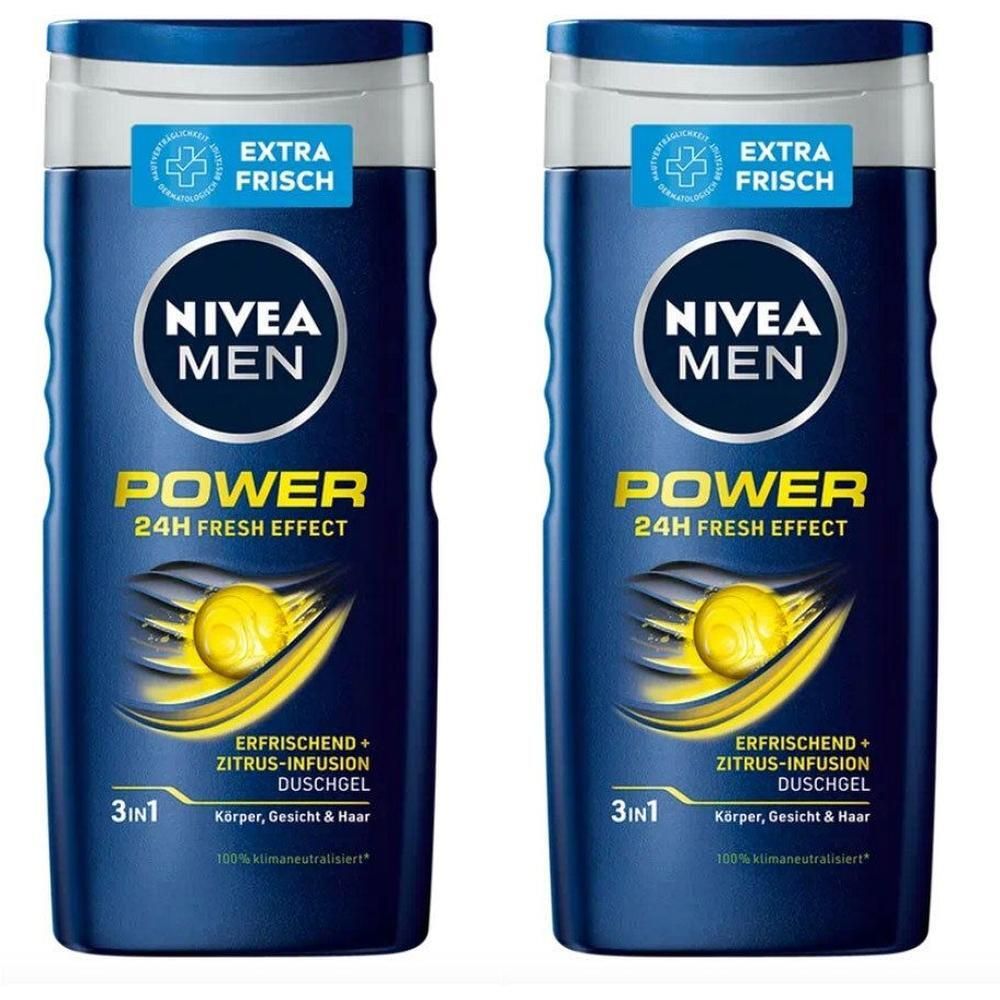 Nivea MEN Pflegedusche Power fresh 2x 2x250 ml Duschgel