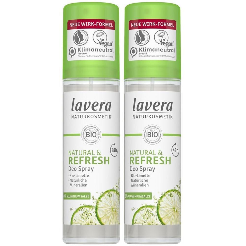 Lavera Deodorant Spray natural & refresh 2x 2x75 ml Deospray
