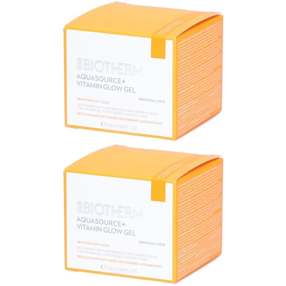 Biotherm Aquasource Vitamin Glow Gel 2x 2x50 ml