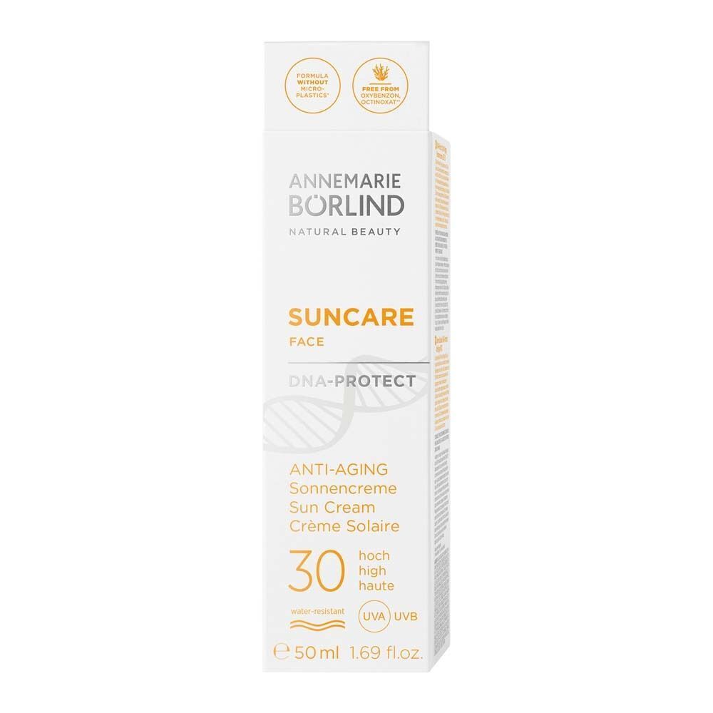 Verpackung ANNEMARIE BÖRLIND Suncare Face DNA Protect LSF 30.