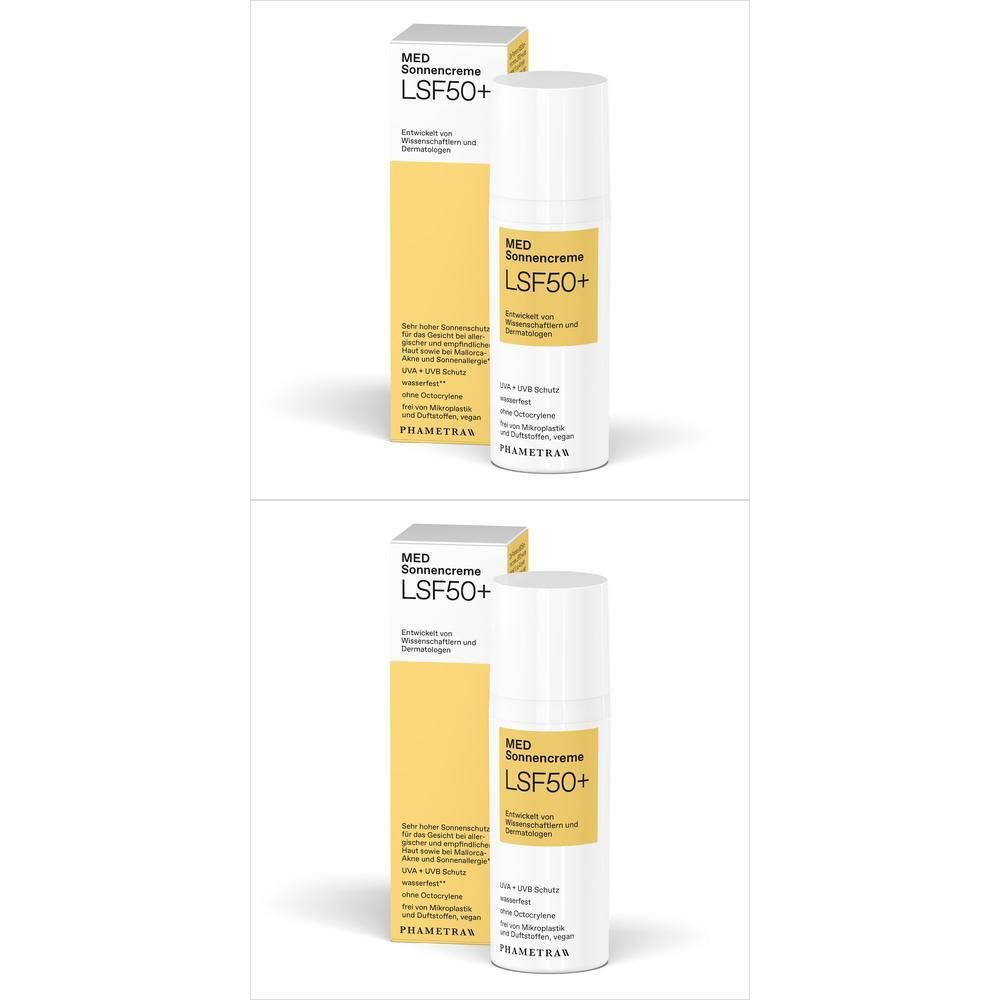 Sonnencreme LSF 50+ 2x 2x50 ml Creme
