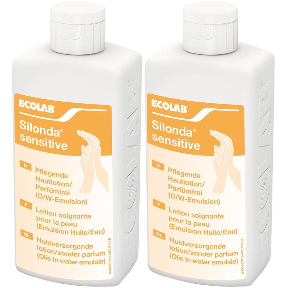 Silonda Sensitive Hautpflege Lotion Spenderflasche 2x 2x500 ml