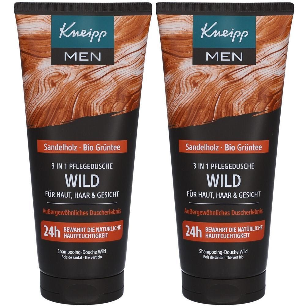 Kneipp MEN 3in1 Pflegedusche Wild 2x 2x200 ml Duschgel