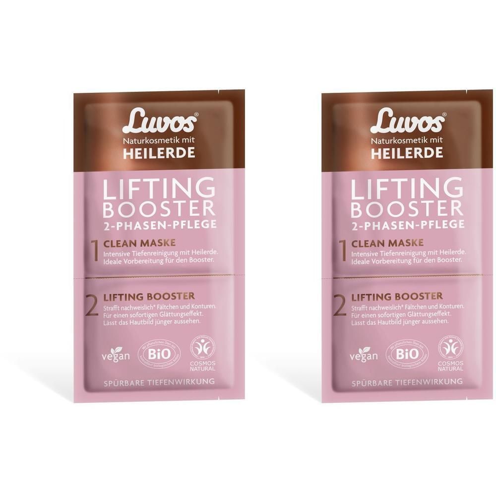 Luvos Heilerde Lifting Booster&Clean Maske 2+7,5ml 2x 2x1 St Gesichtsmaske
