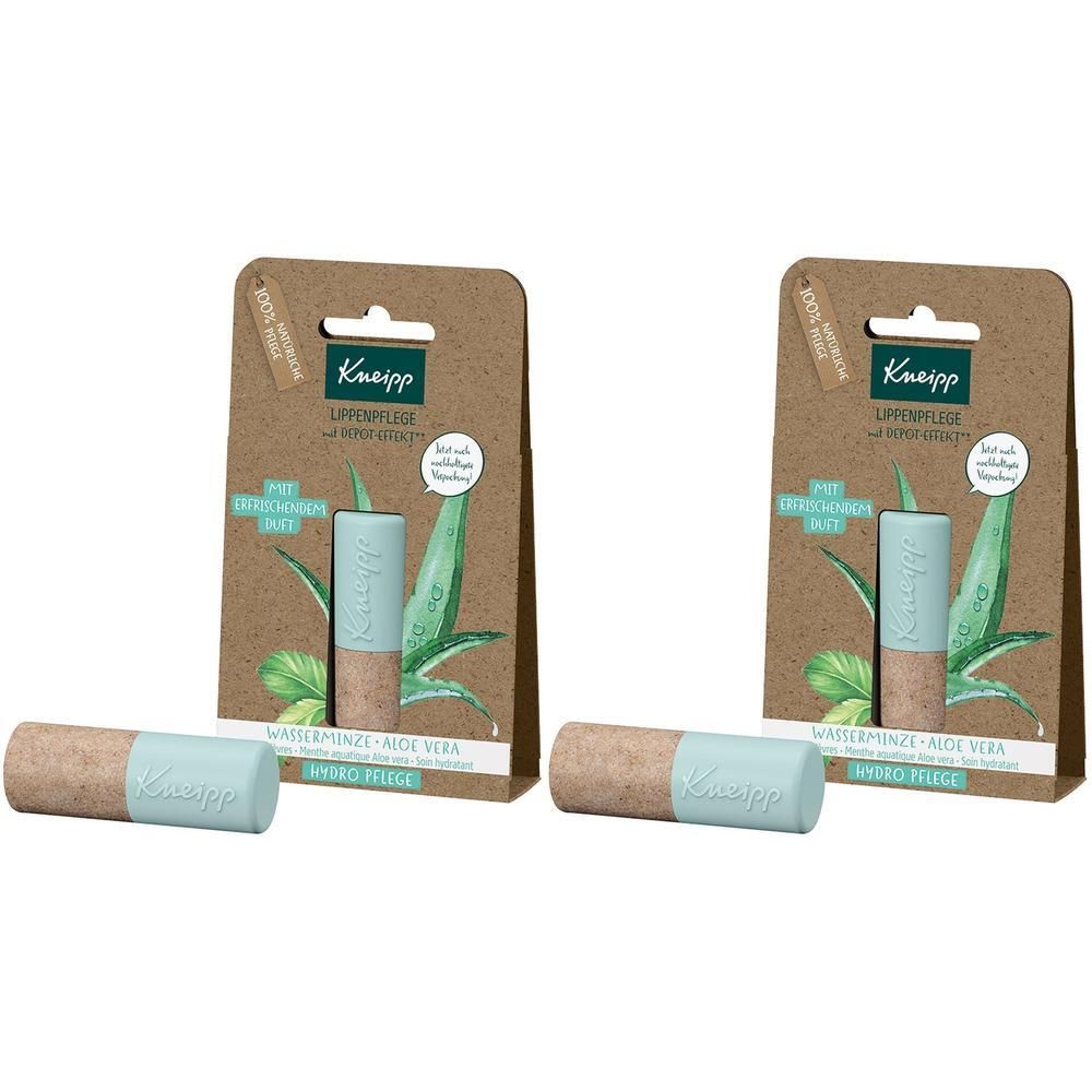 Kneipp Lippenpflege Hydro Wasserminze/Aloe Vera 2x 2x1 St Lippenstift