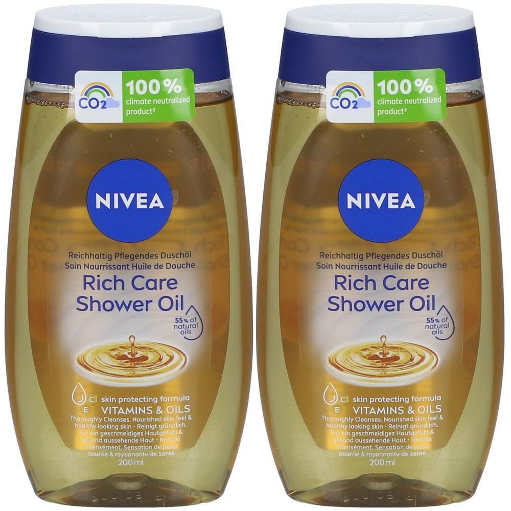 Nivea Pflegeduschöl Natural 2x 2x200 ml Duschgel