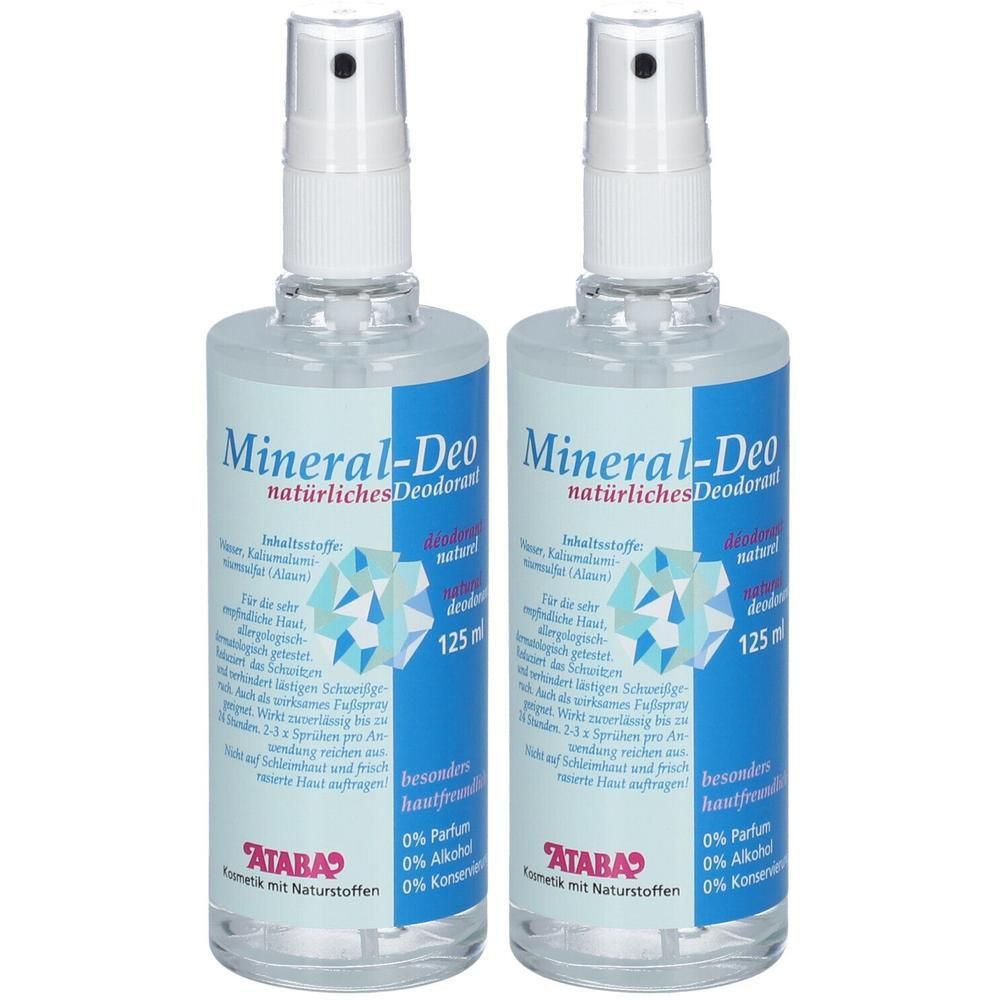 Ataba Mineral Deo Pumpspray Ersatzpackung 2x 2x125 ml Körperpflege