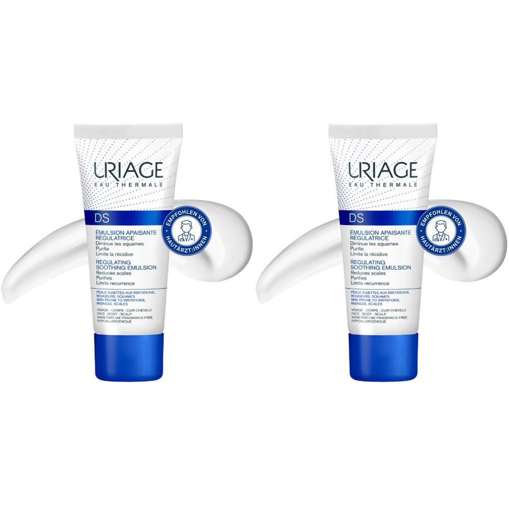 Uriage DS beruhigende regulierende Emulsion 2x 2x40 ml