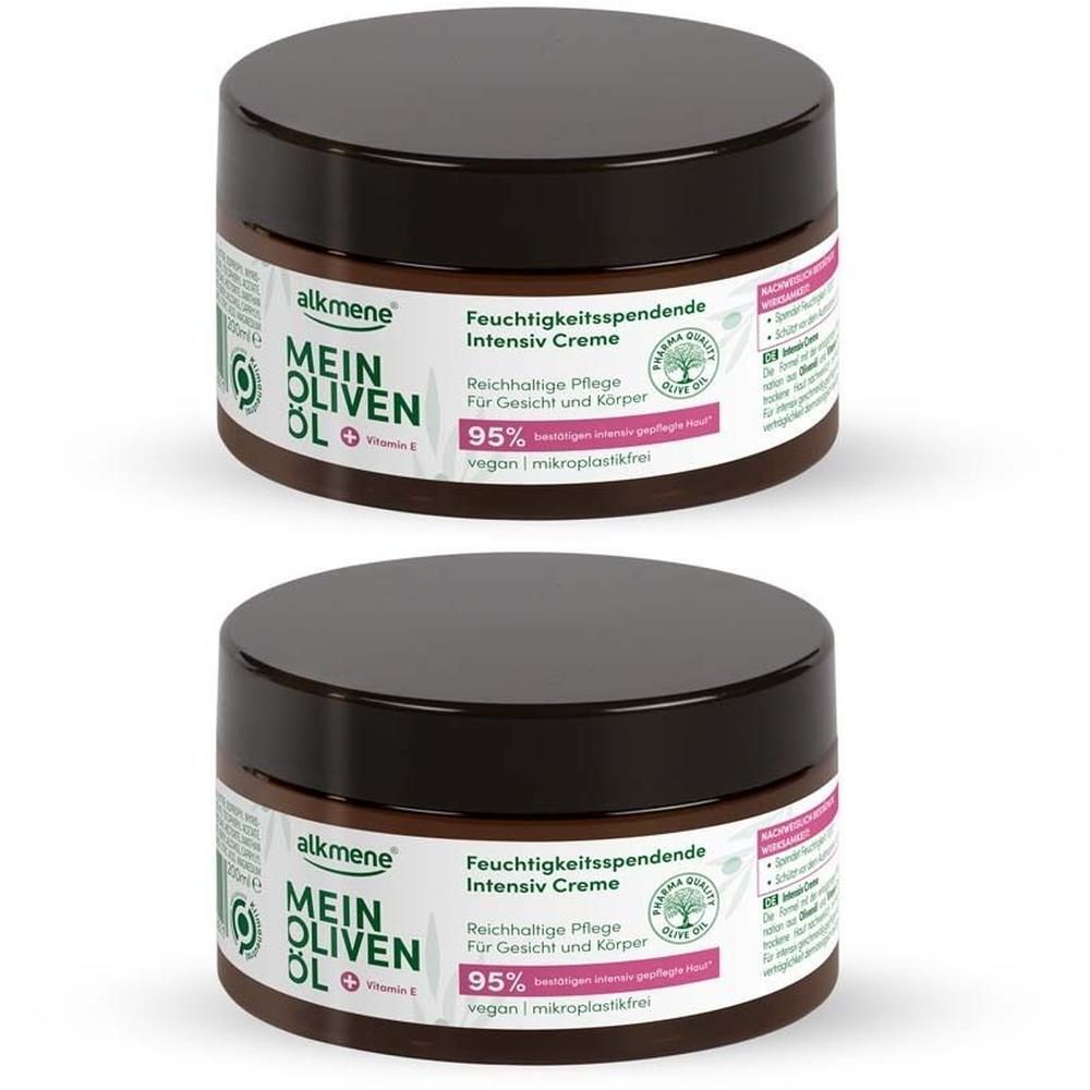 Alkmene Mein Olivenöl Feuchtigkeit intensive Creme 2x 2x200 ml