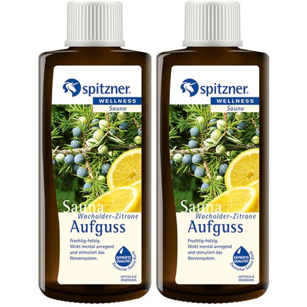Spitzner Saunaaufguss Wacholder Zitrone Wellness 2x 2x190 ml Konzentrat