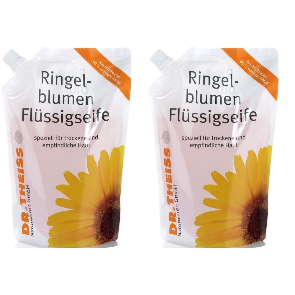 Dr.theiss Ringelblumen Seife Nachfüllbeutel 2x 2x500 ml Flüssigseife