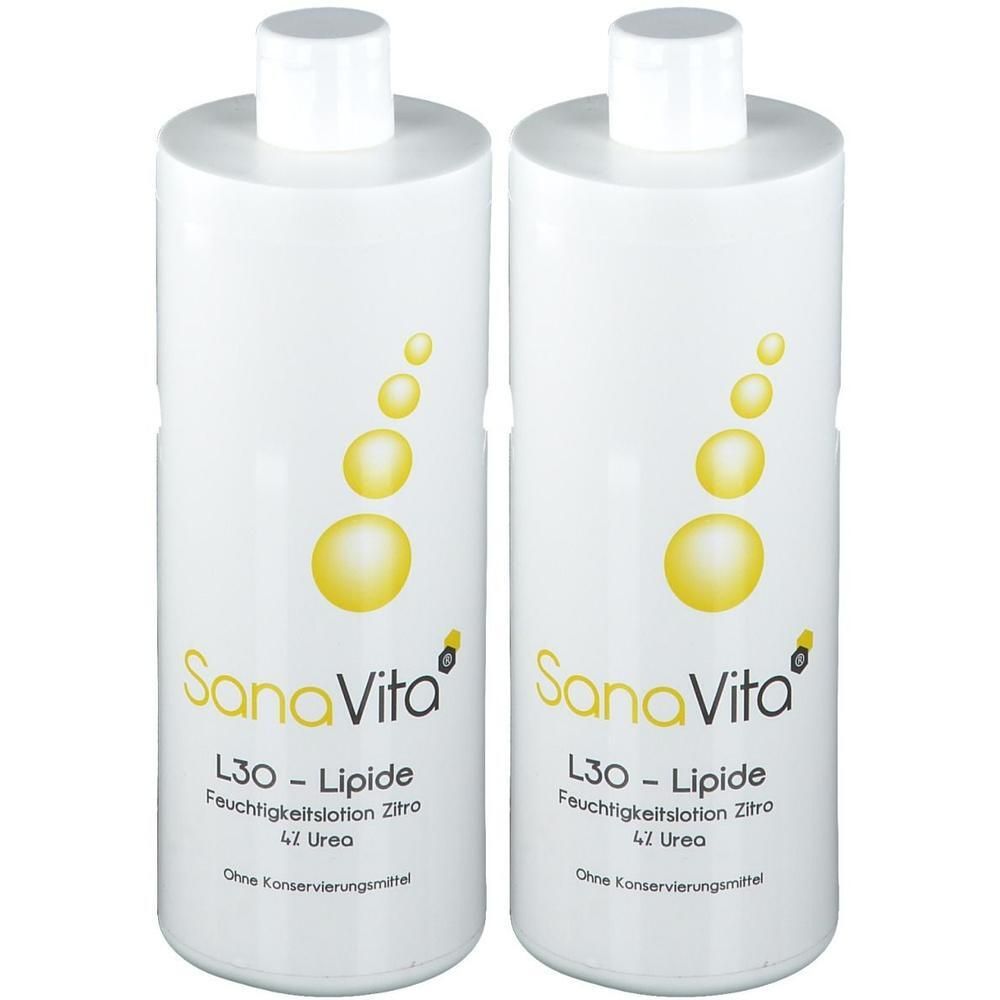 Sana Vita L30 Lipide Feuchtigk.Lot m.Zitr.myrtene. 2x 2x500 ml Lotion