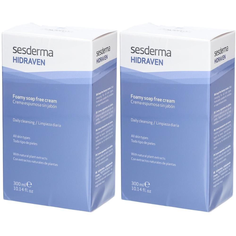 Hidraven Schaum-Creme ohne Seife 2x 2x300 ml Creme