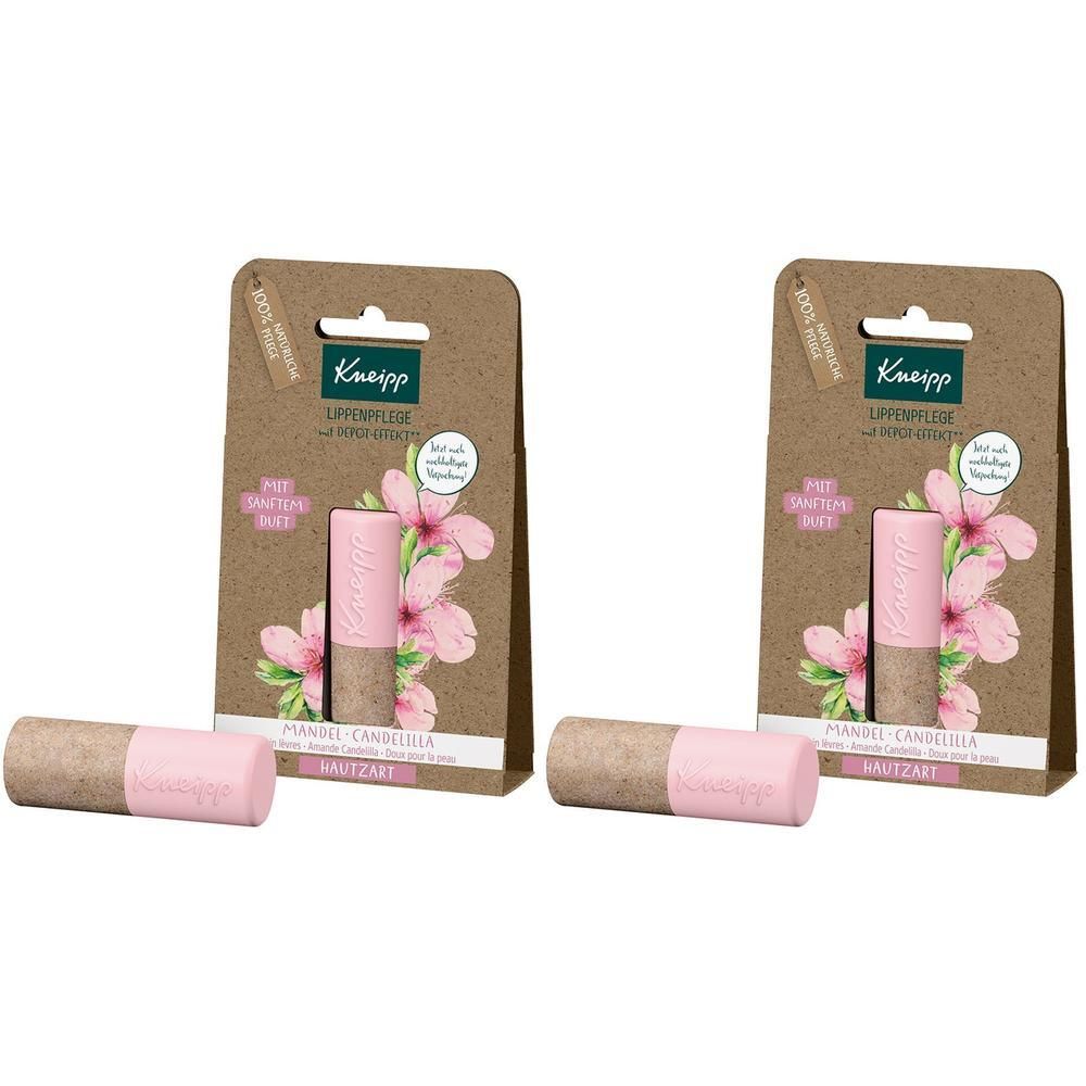Kneipp Lippenpflege Hautzart Mandel Candelilla 2x 2x1 St Lippenschutz