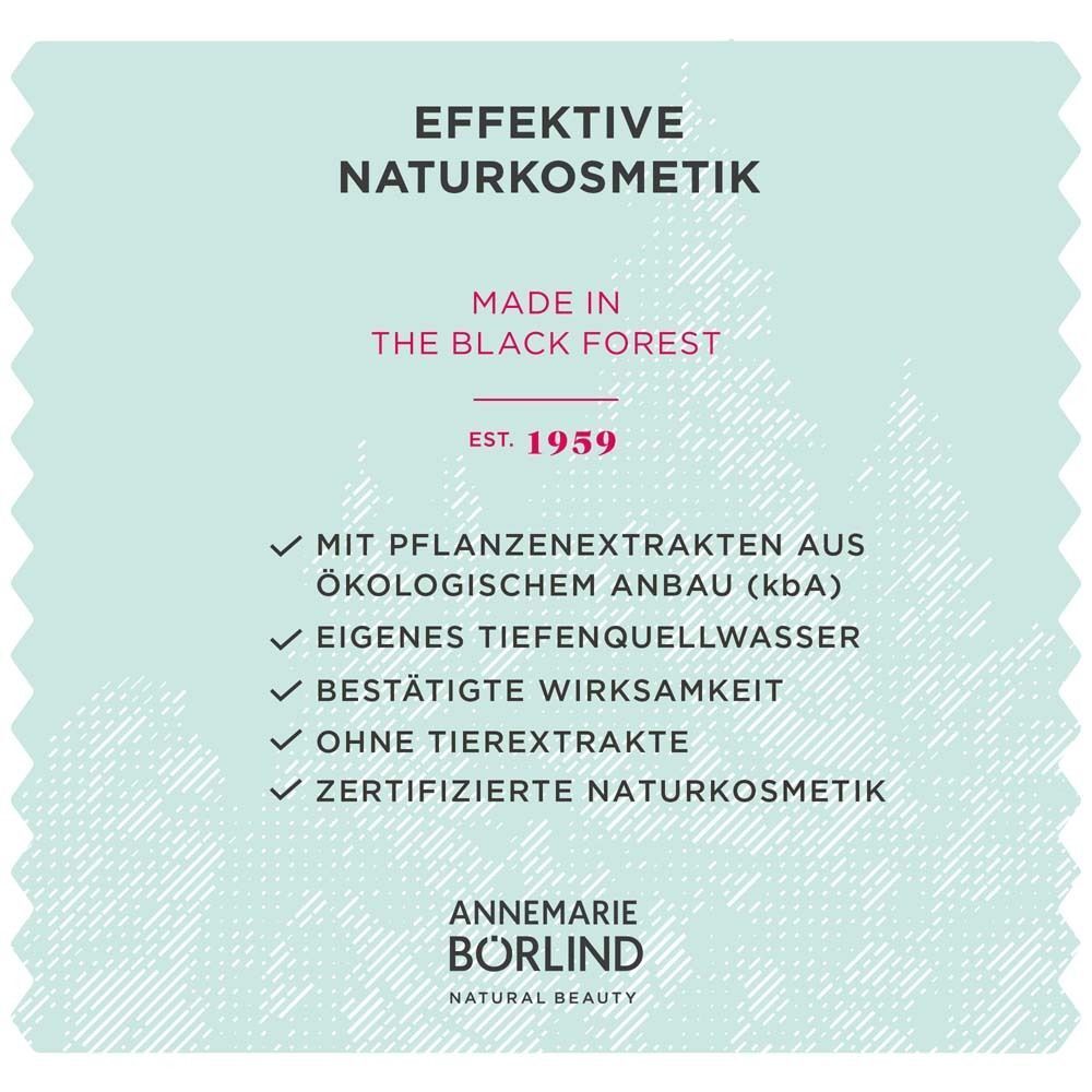 ANNEMARIE BÖRLIND: Effektive Naturkosmetik, Made in Black Forest, seit 1959.
