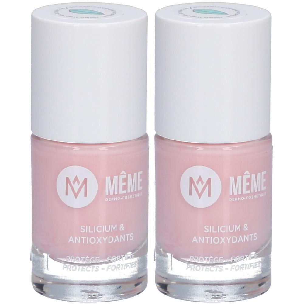 Meme Nagellack mit Silicium ant.rosa 01 2x 2x10 ml