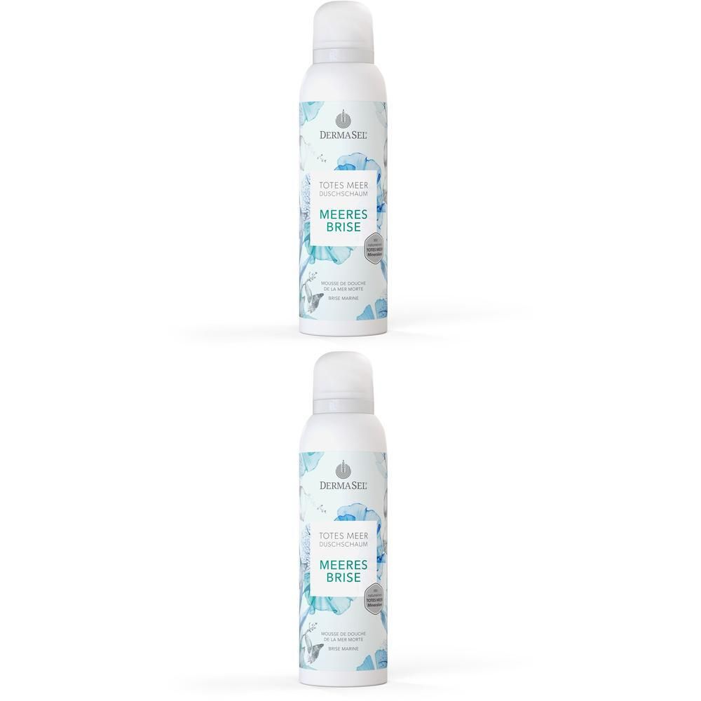 Dermasel Totes Meer Duschschaum Meeresbrise 2x 2x200 ml Schaum