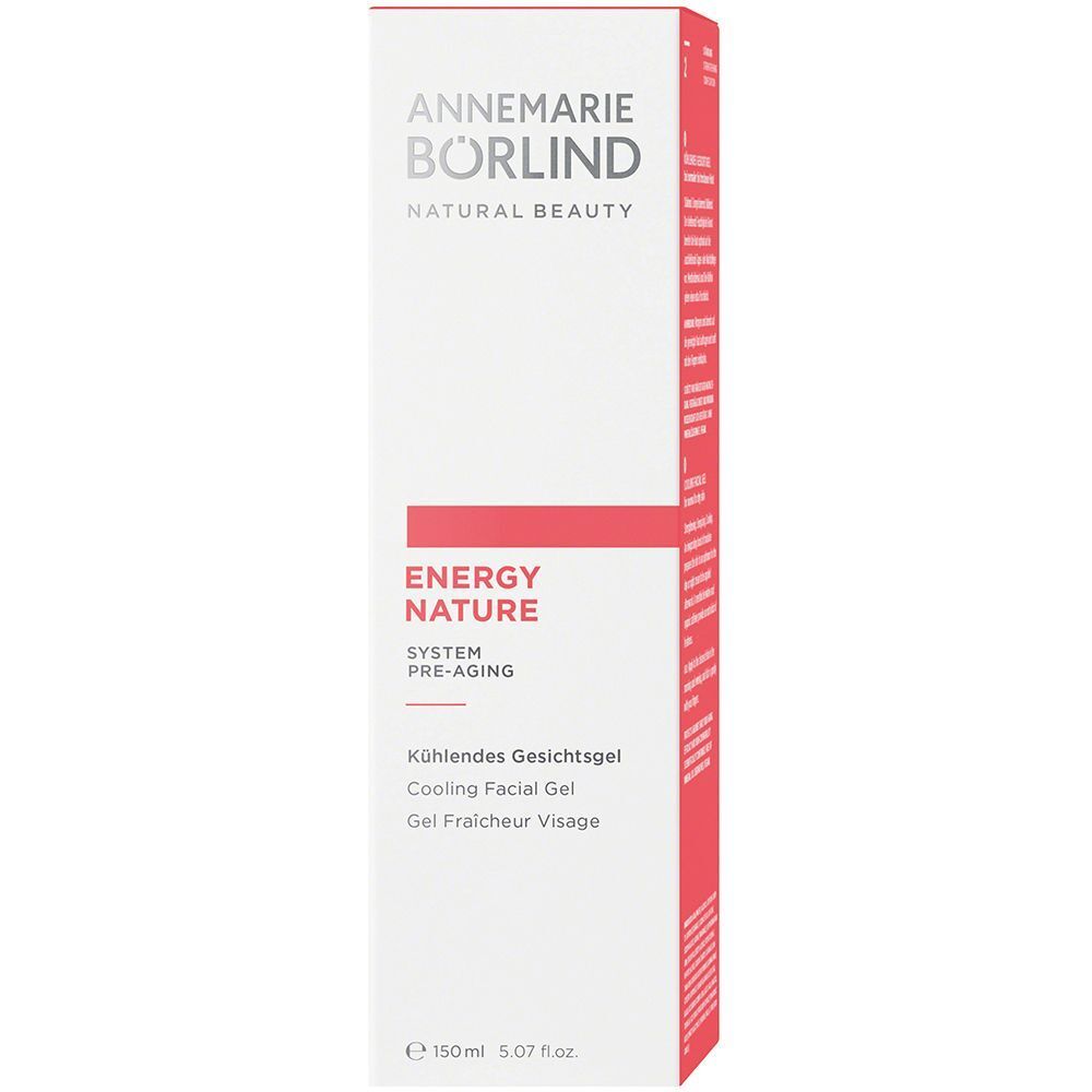 ANNEMARIE BÖRLIND ENERGY NATURE Kühlendes Gesichtsgel, 150ml, in Faltschachtel.