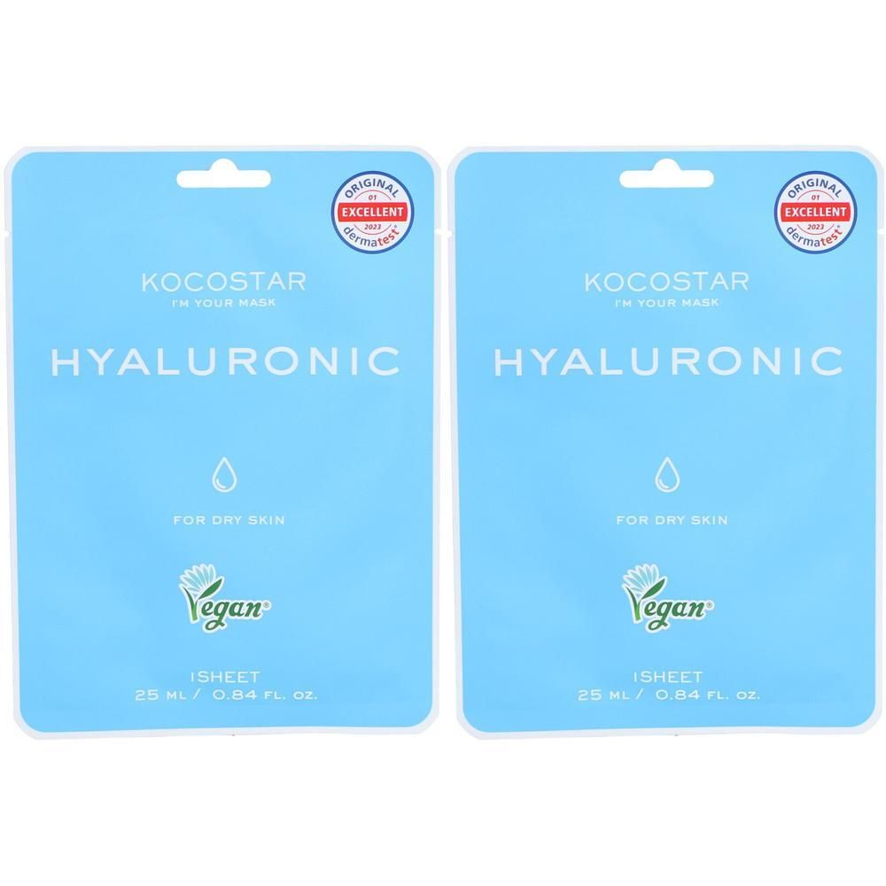 Kocostar Hyaluronic Mask Sheet 2x 2x1 St