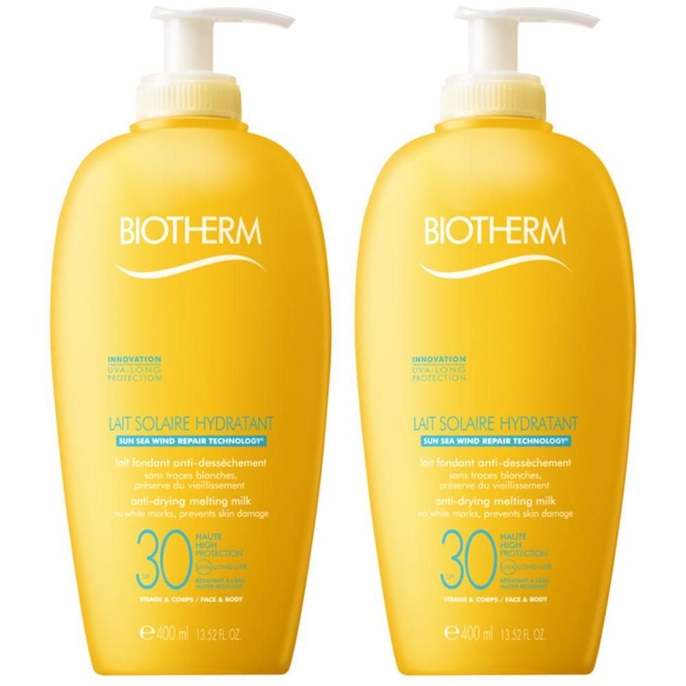 Biotherm Lait Solaire Hydratant LSF 30 2x 2x400 ml Lotion