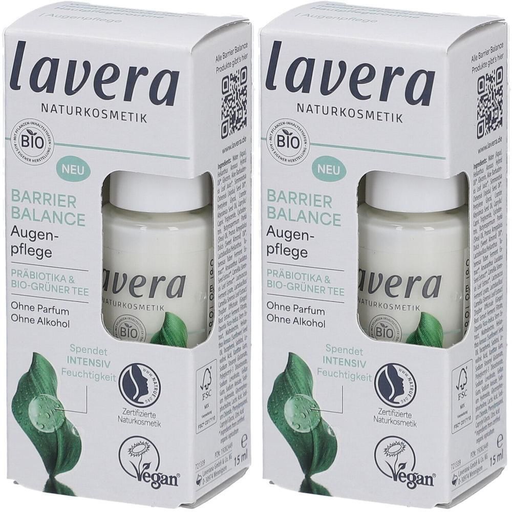 Lavera Barrier Balance Augenpflege Creme DE 2x 2x15 ml Augencreme