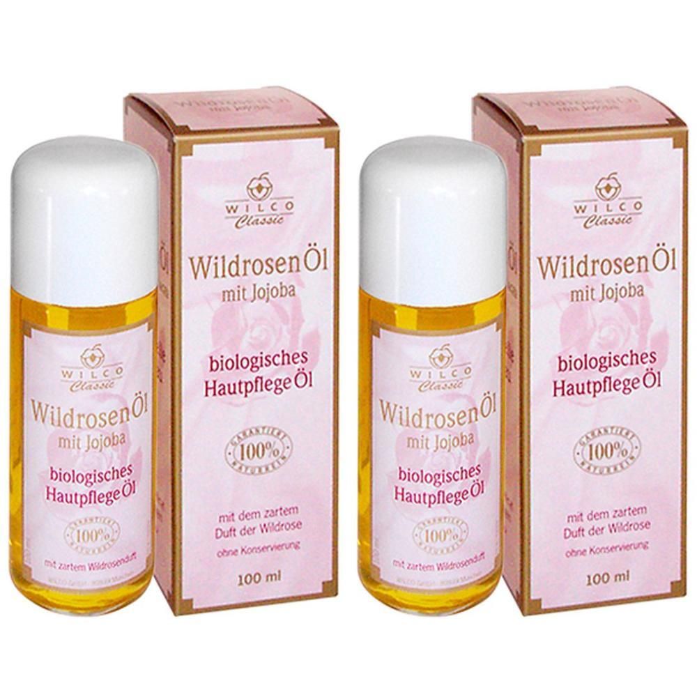 Wildrosenöl 100% naturrein m.Jojoba 2x 2x100 ml Ätherisches Öl