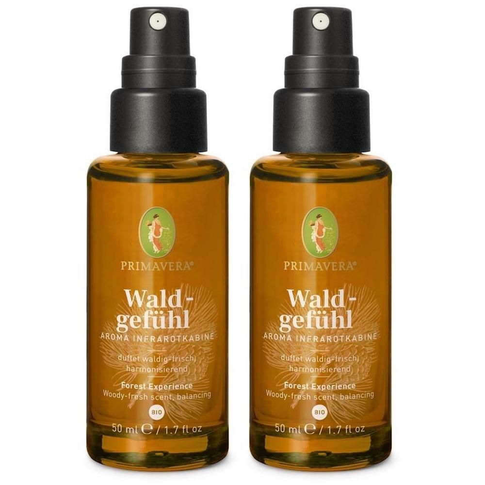 Waldgefühl Aroma Infrarot Kabinen-Spray Bio 2x 2x50 ml Ätherisches Öl