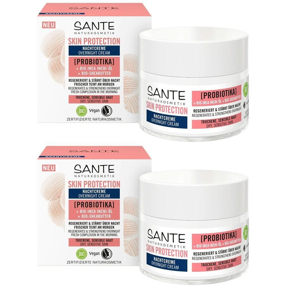 Skin Protection Nachtcreme Probiotika 2x 2x50 ml