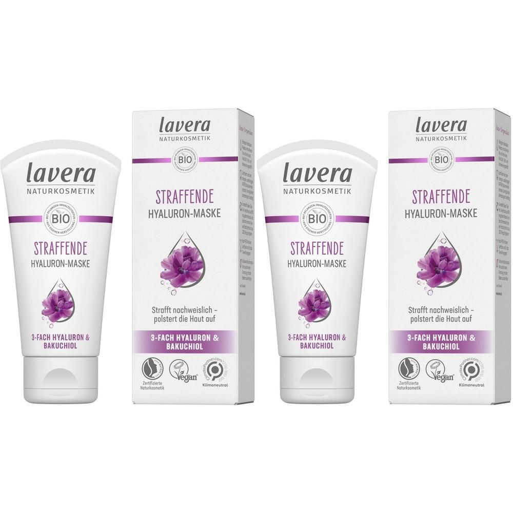 Lavera straffende Hyaluron-Maske dt 2x 2x50 ml Creme