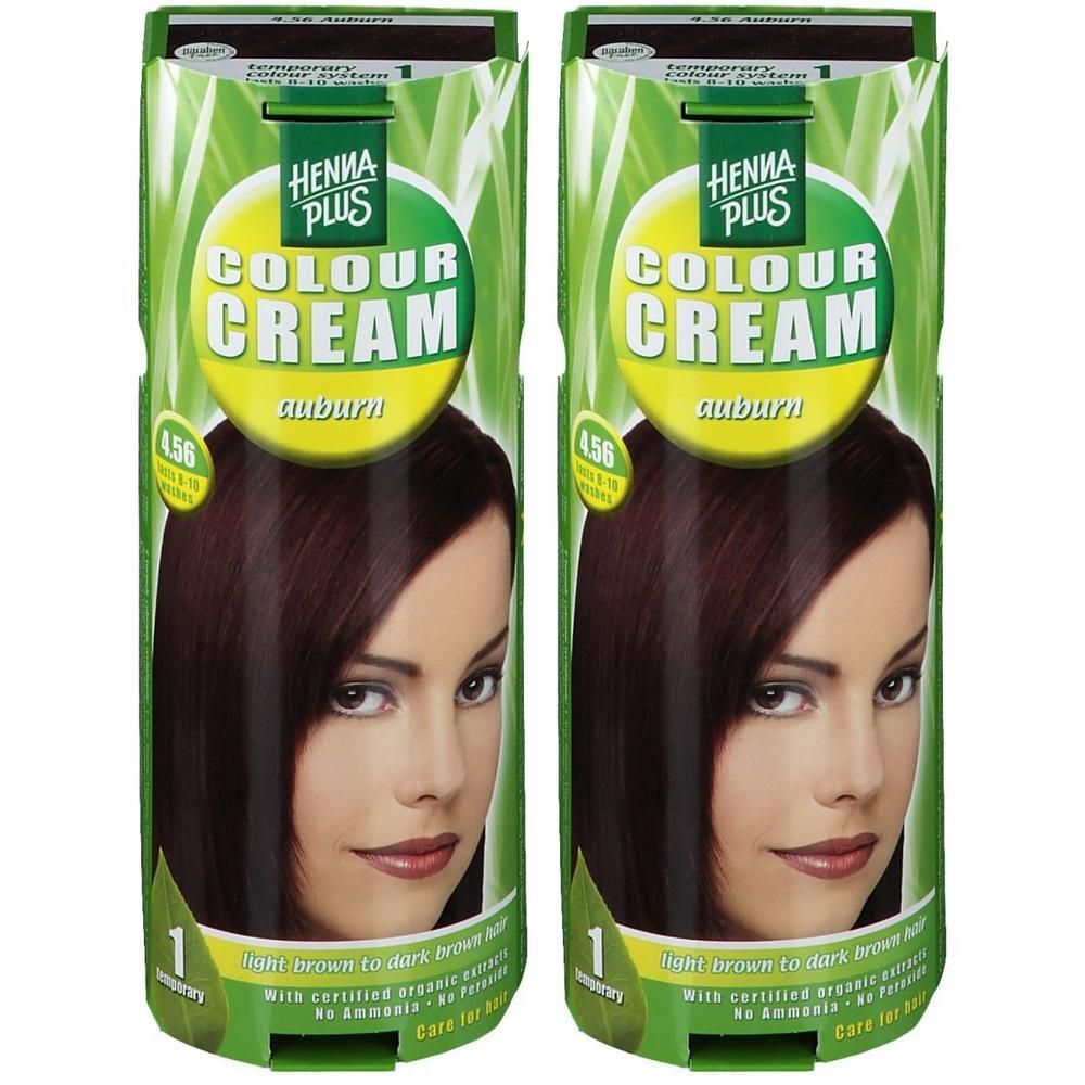 Hennaplus Colour Cream auburn 4,56 2x 2x60 ml Creme