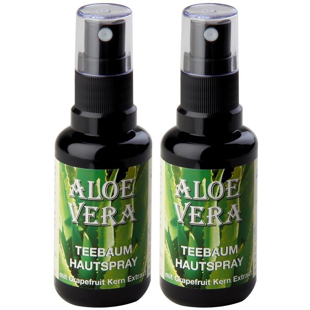 Aloe Vera 99%+Teebaumöl Spray 2x 2x30 ml