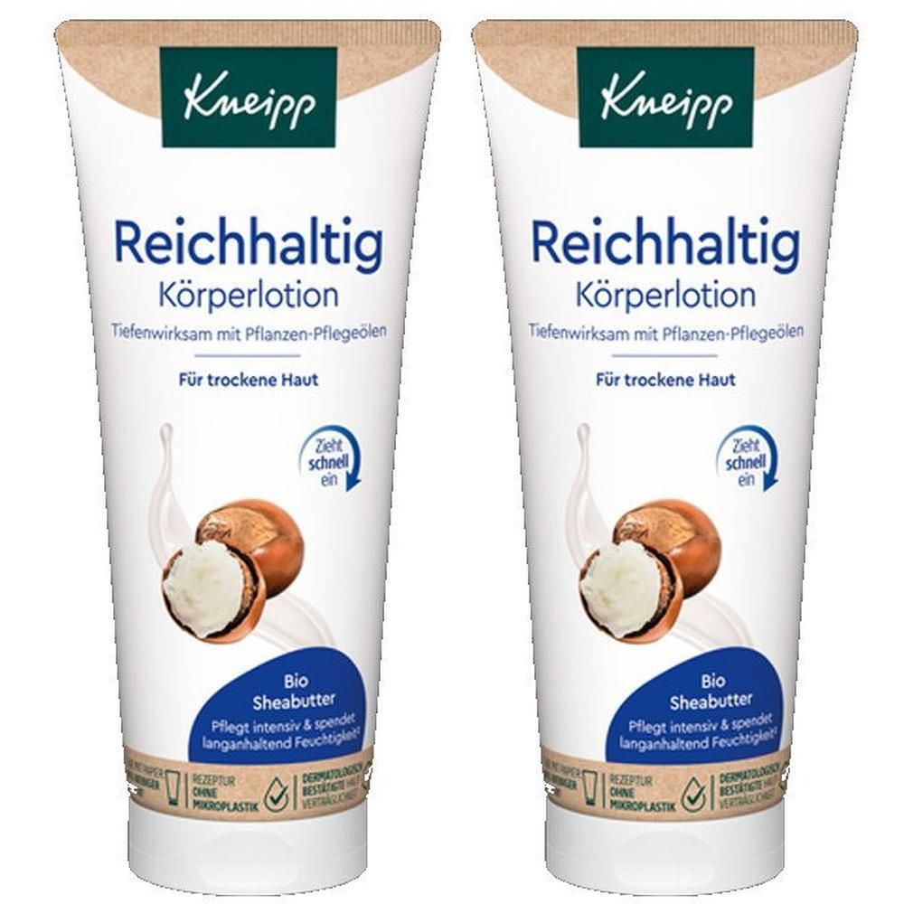 Kneipp reichhaltige Körperlotion Bio Sheabutter 2x 2x200 ml Lotion