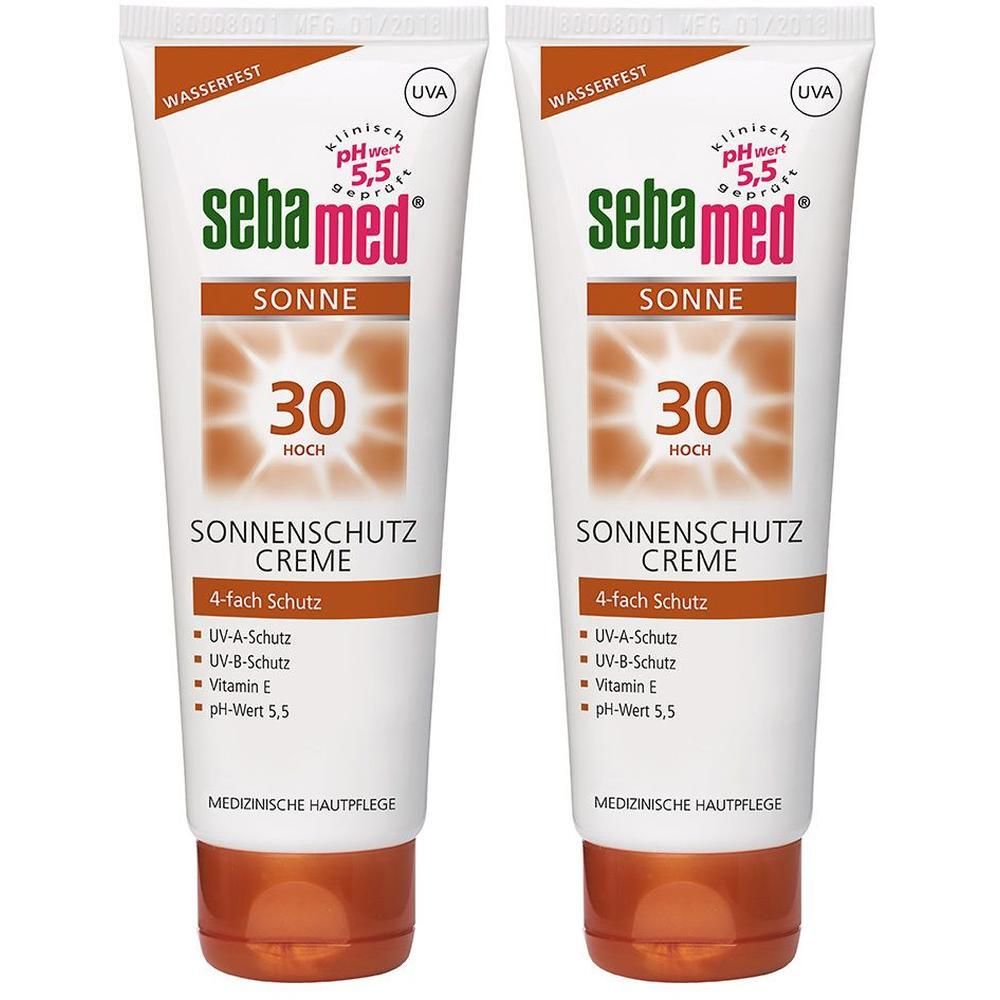 Sebamed Sonnenschutz Creme LSF 30 2x 2x75 ml Sonnenschutzcreme