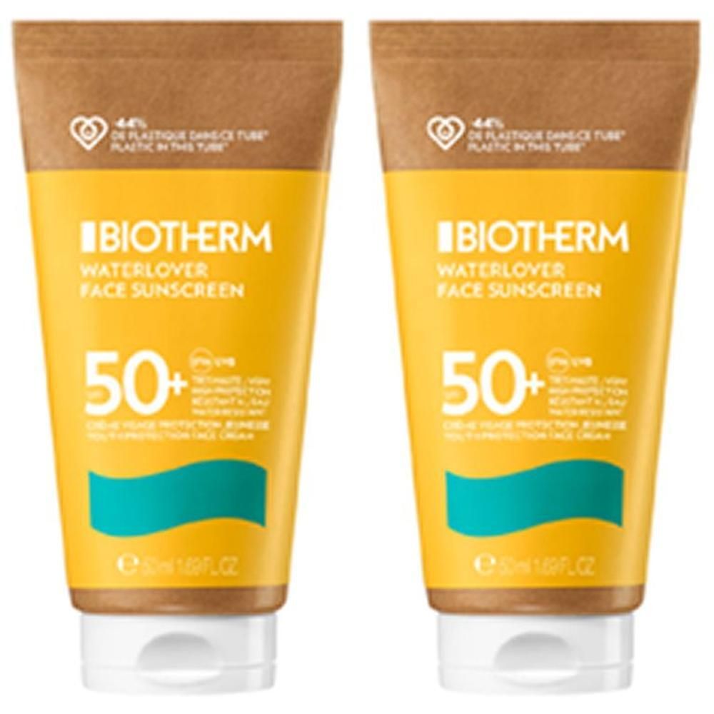 Biotherm Waterlover Anti-Aging Sonnencreme LSF 50 2x 2x50 ml Creme