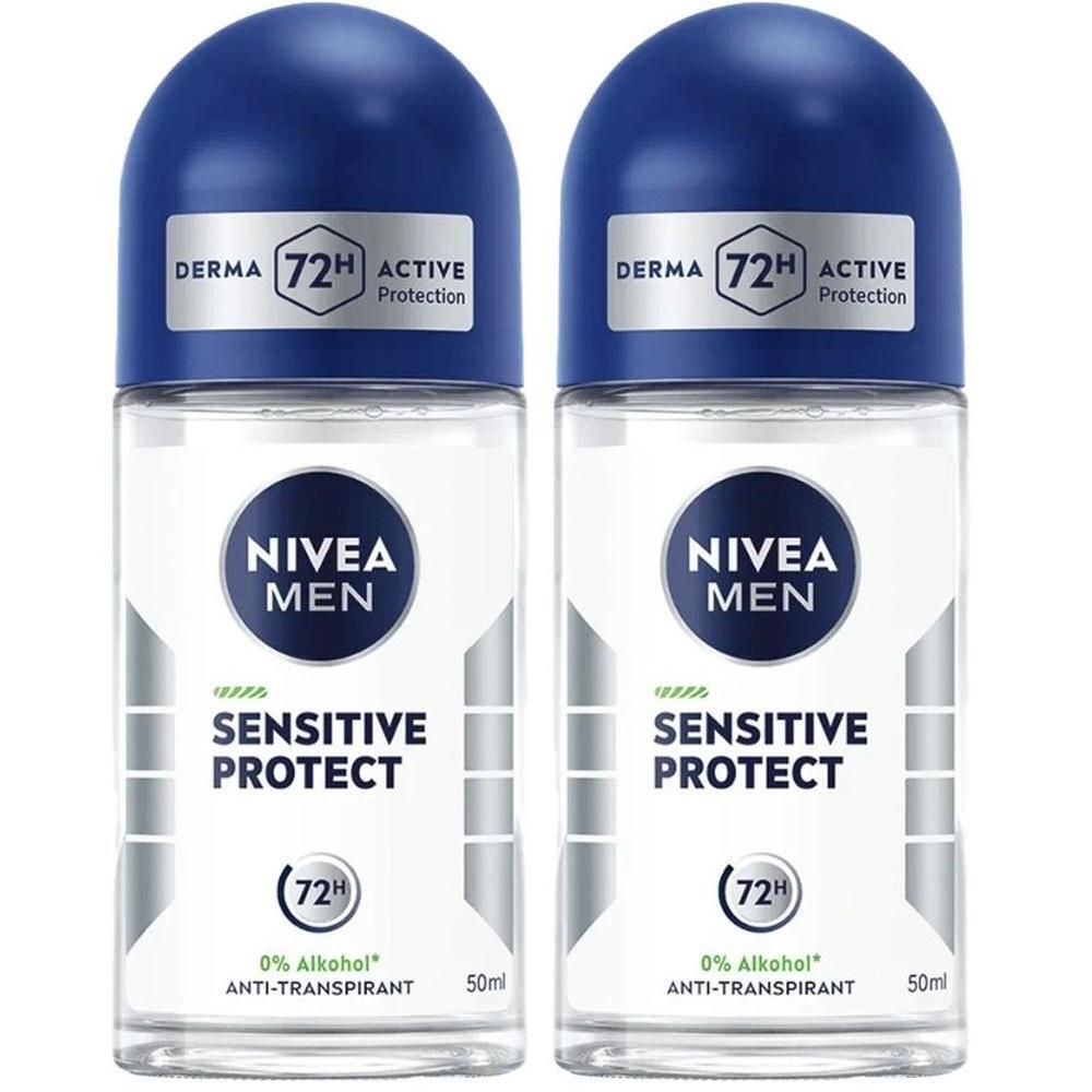Nivea MEN Deo Roll-on sensitive protect 2x 2x50 ml Stifte