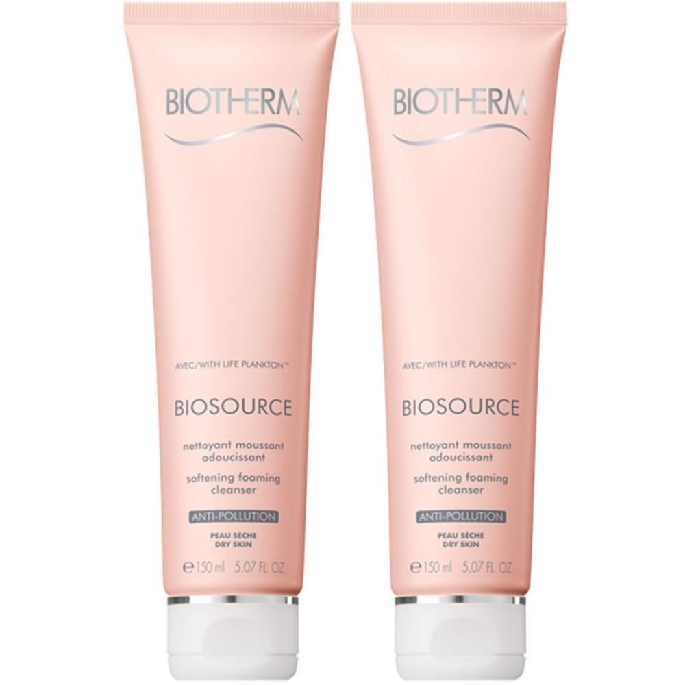 Biotherm Biosource Reinigungsschaum trockene Haut 2x 2x150 ml Schaum