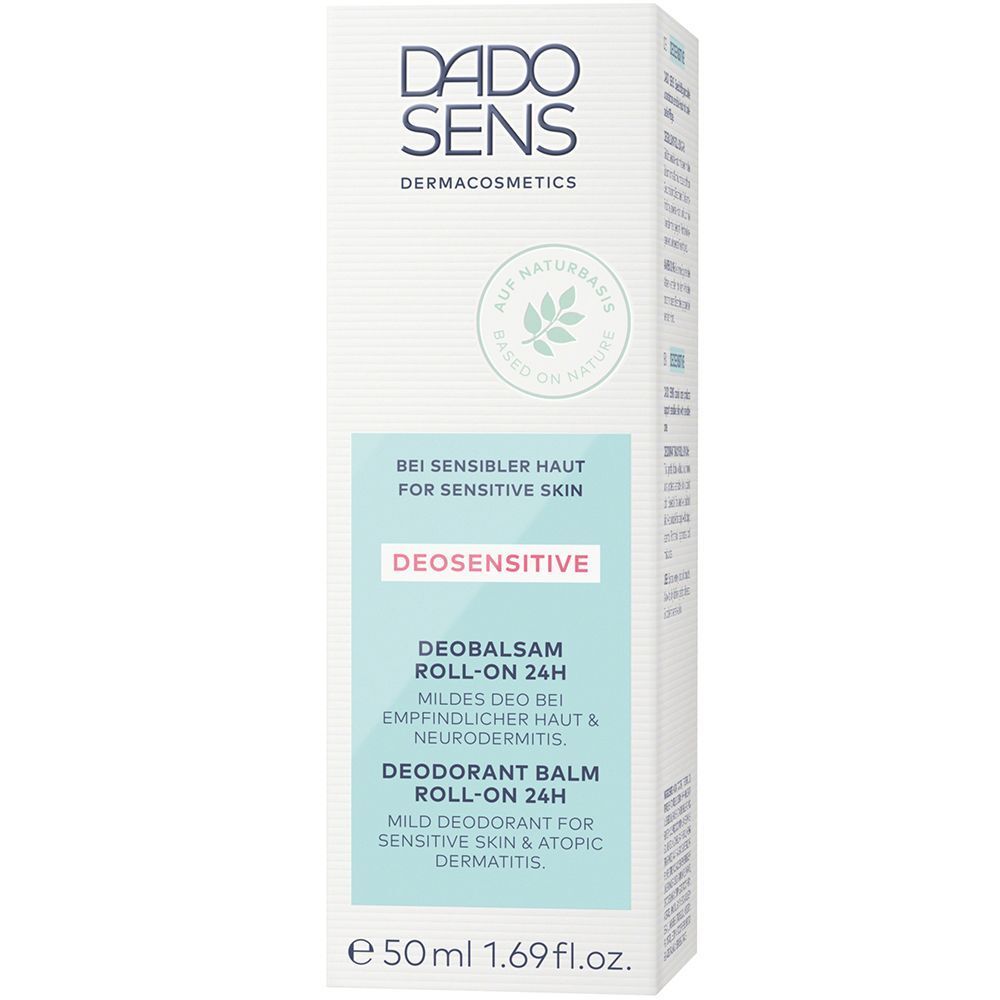 DADO SENS Deobalsam Roll-on 24h für empfindliche Haut, 50ml.