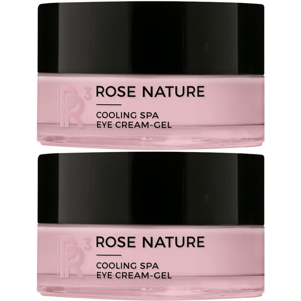Zwei Tiegel ANNEMARIE BÖRLIND Rose Nature Cooling Spa Eye Cream Gel.