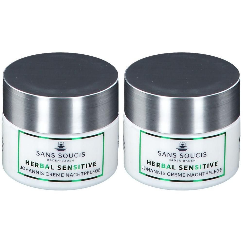 Sans Soucis Sensitive Johannis Creme Nachtpflege 2x 2x50 ml