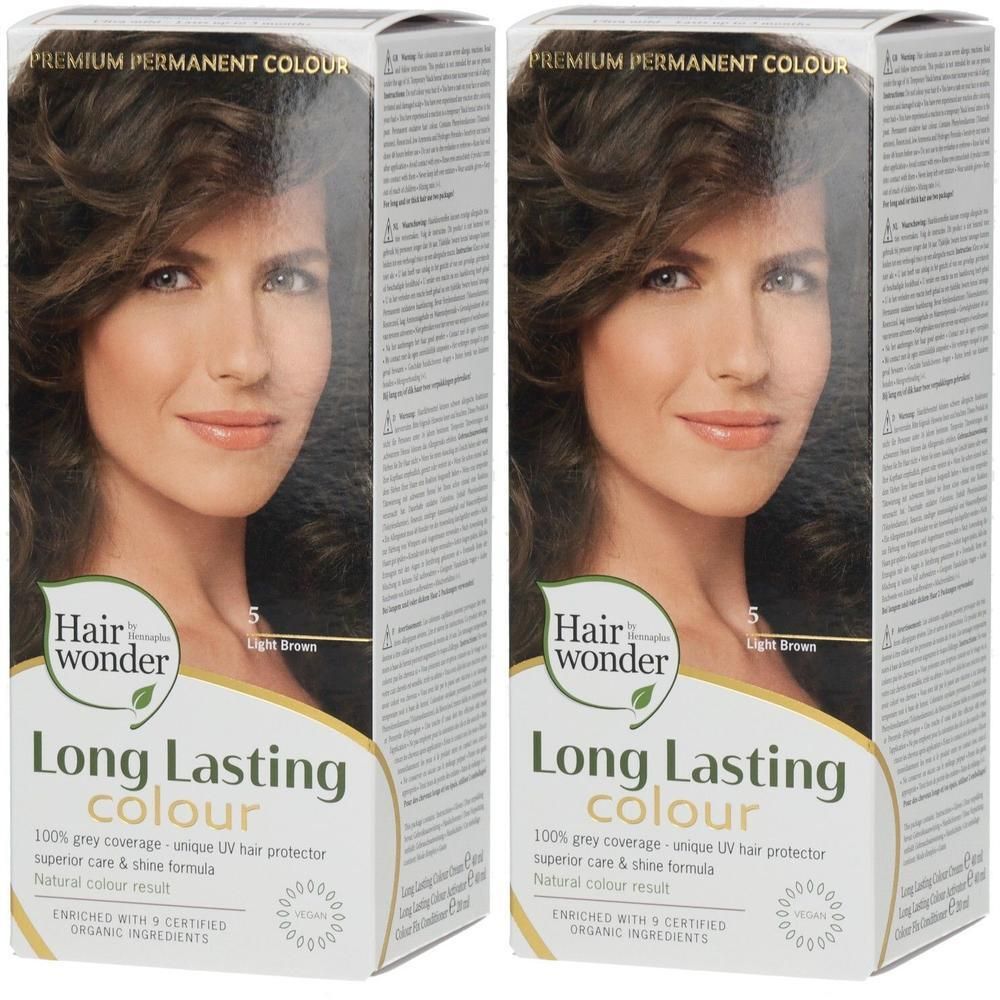 Hennaplus Long Lasting light brown 5 2x 2x100 ml Flüssigkeit