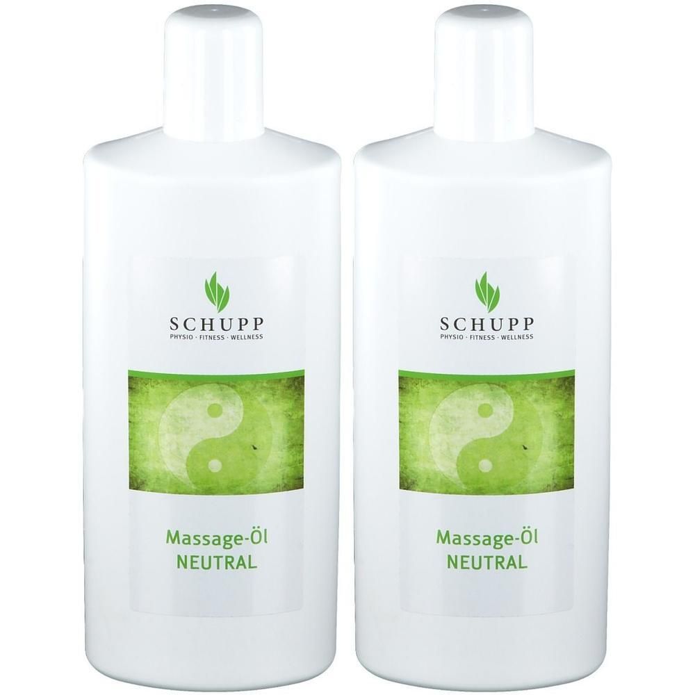 Massage-Öl Schupp neutral 2x 2x1000 ml Massageöl