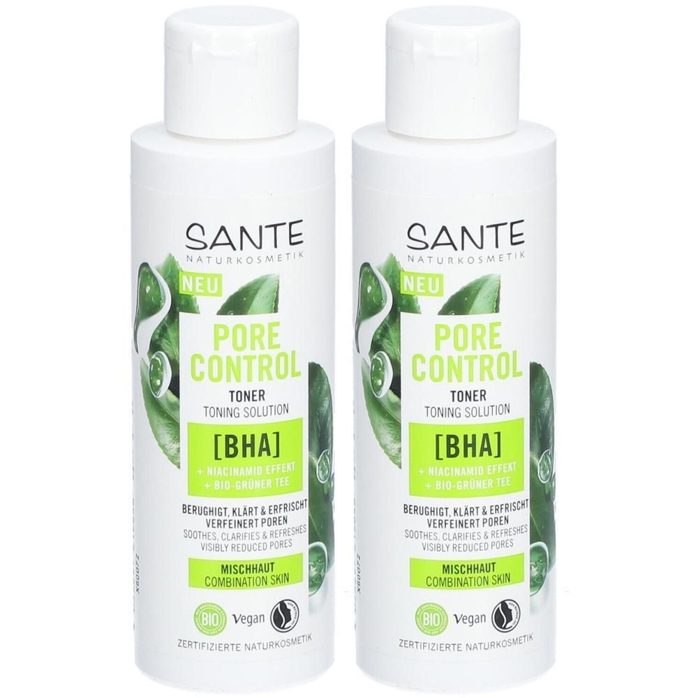 Pore Control Toner BHA Niacinamid & grüner Tee 2x 2x125 ml