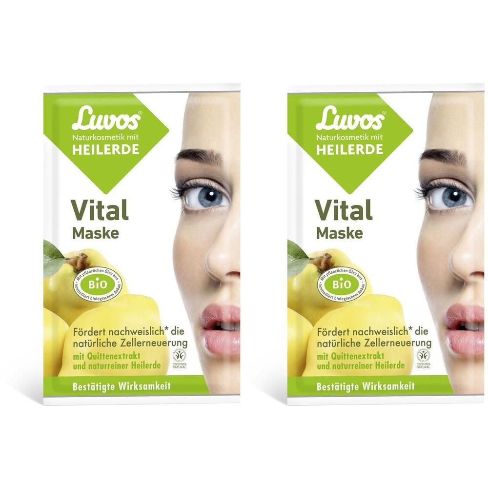 Luvos Heilerde Vital Maske Naturkosmetik 2x 2x2x7,5 ml Gesichtsmaske