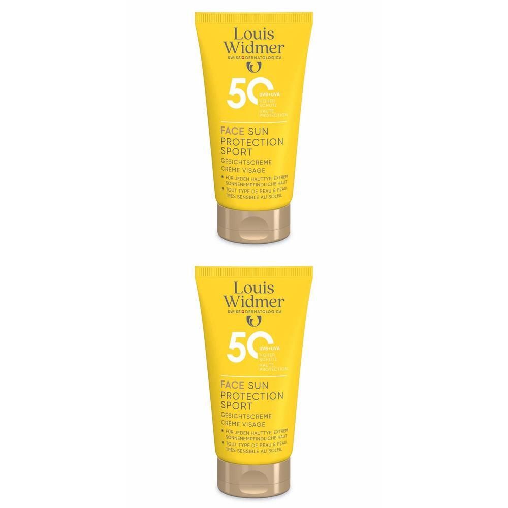 Widmer Sun Face Protection Sport UV 50 l.P. 2x 2x50 ml Creme