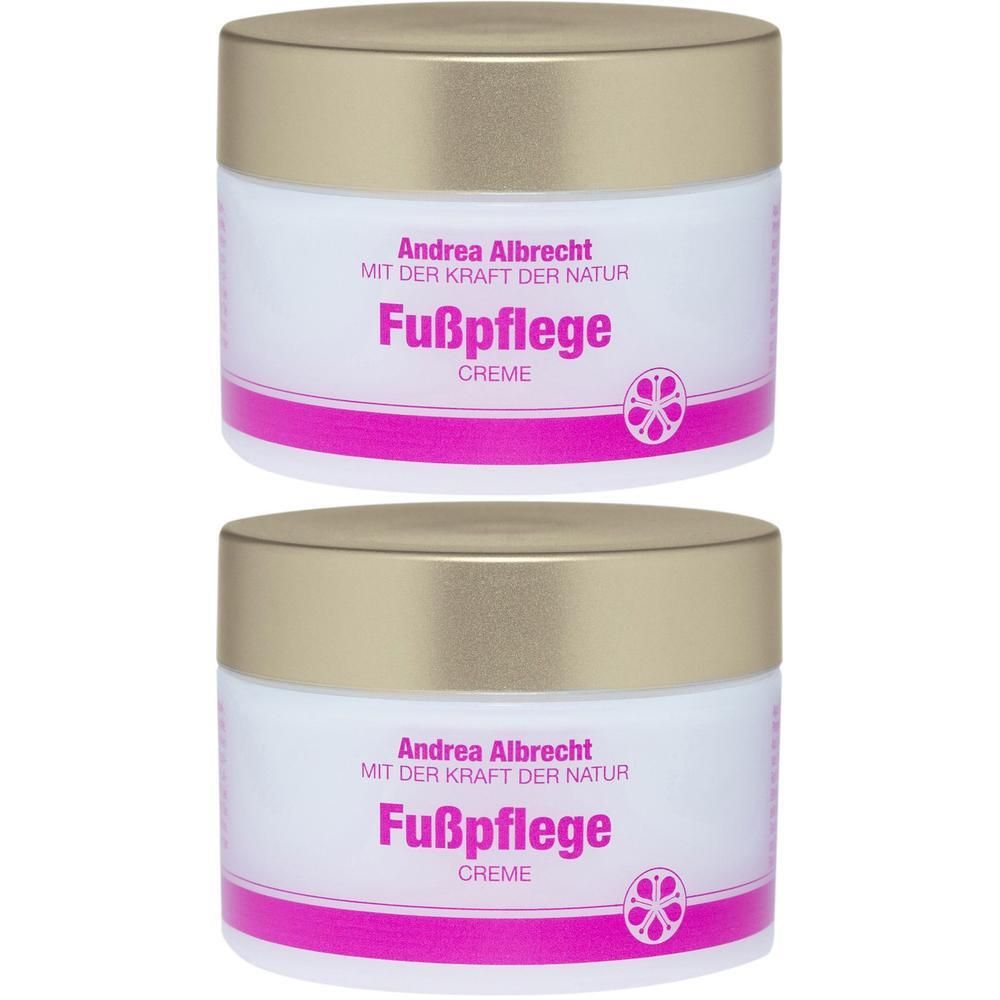 Andrea Albrecht Fußpflegecreme 2x 2x50 ml Creme