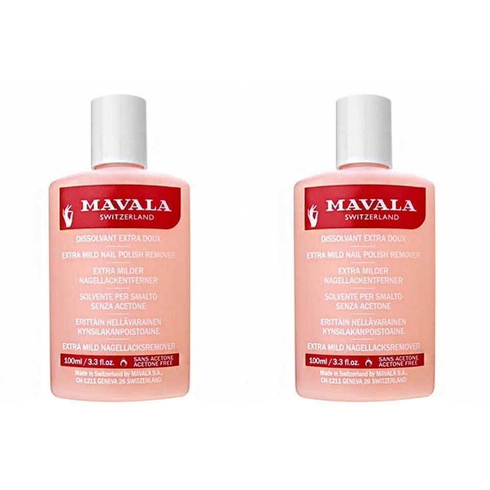 Nagellackentferner rosa 2x 2x100 ml Flüssigkeit
